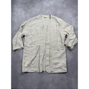 Women's Beige Linen Jacket